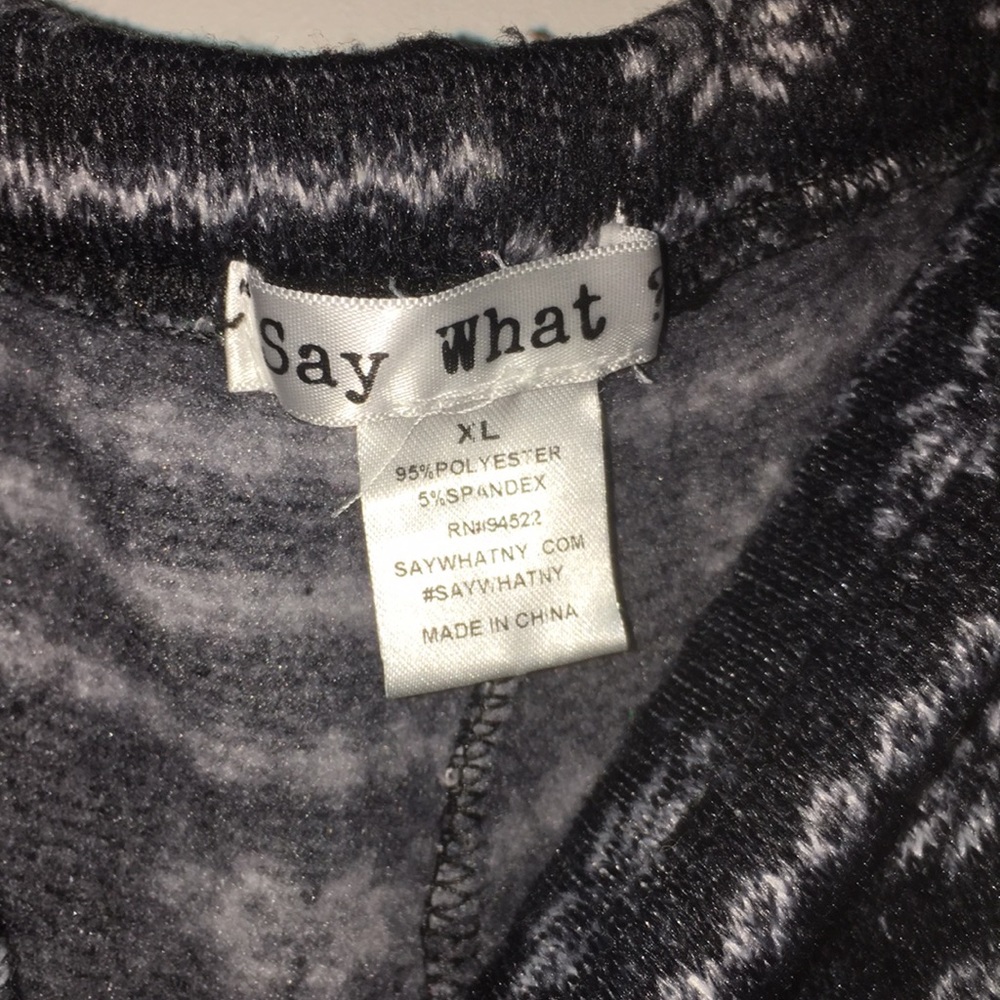 Say What Patterned Sweats - Picture 2 of 2